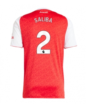 Arsenal William Saliba #2 Maglia Gara Casa Repliche 2025-26 Maniche Corte Arsenal William Saliba #2 Maglia Gara Casa Repliche 2025-26 Maniche Corte